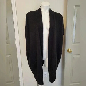 Banana Republic Cocoon 3 Black Wool/Mohair Blend Open Front Cardigan(XS/S)